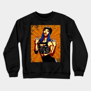 Sasha Banks // Retro Comics Style Crewneck Sweatshirt